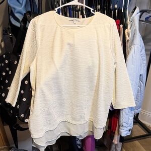 Company Ellen Tracy Elegant Cream Women's Top